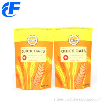 Granola Packaging Zipper Digital Printed Stand Up Pouches